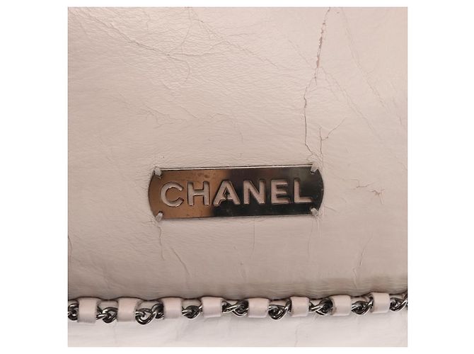 Borsa a Spalla CHANEL in Pelle Rosa Argento CC Auth 150457 - vista 15
