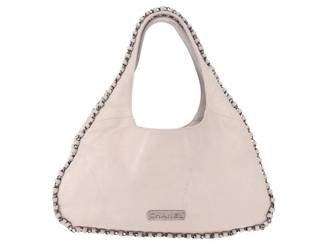 Borsa a Spalla CHANEL in Pelle Rosa Argento CC Auth 150457 - vista 2