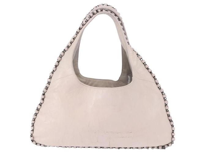 Borsa a Spalla CHANEL in Pelle Rosa Argento CC Auth 150457 - vista 3