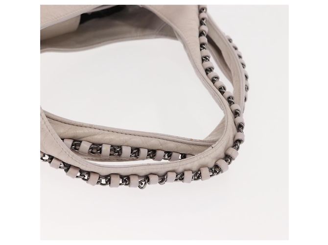 Borsa a Spalla CHANEL in Pelle Rosa Argento CC Auth 150457 - vista 8