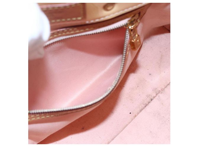 LOUIS VUITTON Borsa Reade PM Monogram Vernis Rosa Marshmallow M91306 Auth 150708 - vista 11