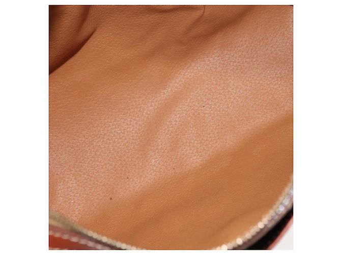 Céline Borsa a mano in tela Macadam CELINE PVC marrone oro Auth 147895 D'oro - vista 16