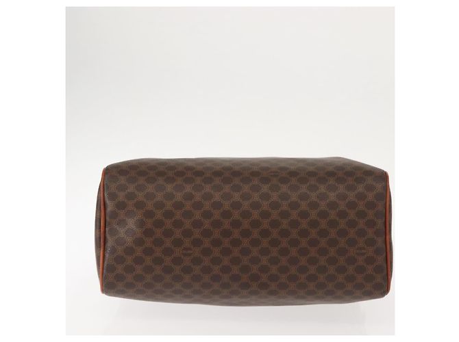 Céline Borsa a mano in tela Macadam CELINE PVC marrone oro Auth 147895 D'oro - vista 9