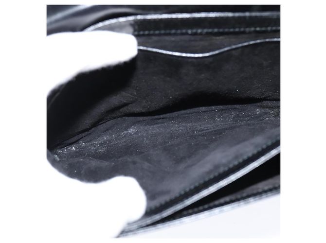 Borsa a Spalla in Pelle Nera e Oro GUCCI 001 406 0621 Auth BA7466 Nero D'oro - vista 16