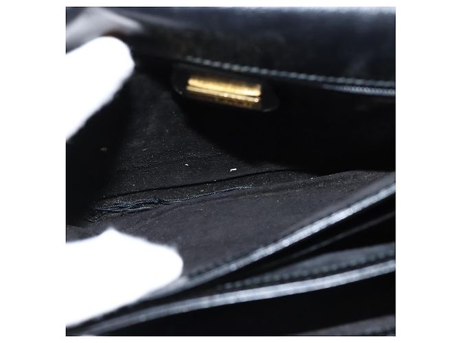 Borsa a Spalla in Pelle Nera e Oro GUCCI 001 406 0621 Auth BA7466 Nero D'oro - vista 20
