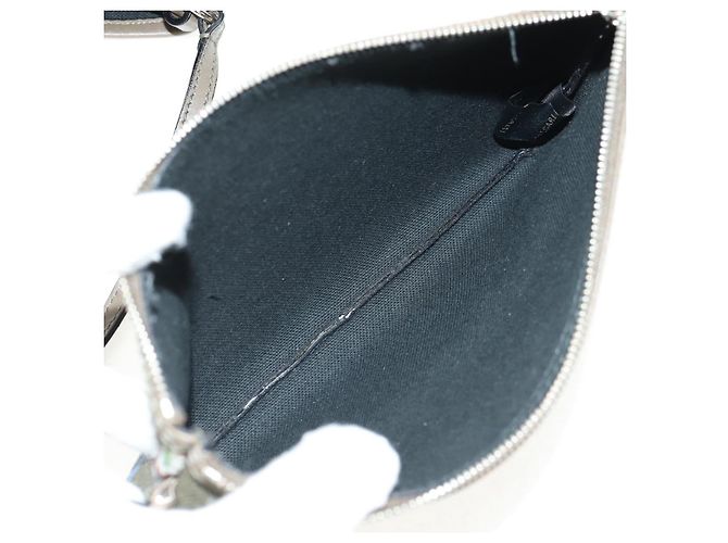 Bulgari BVLGARI Tote Bag aus Leder PVC grau silber Auth BA7359V Braun - Ansicht 23
