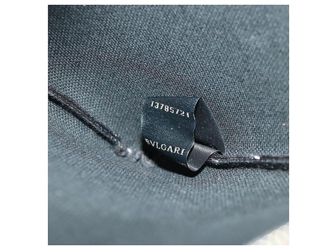Bulgari BVLGARI Tote Bag aus Leder PVC grau silber Auth BA7359V Braun - Ansicht 24