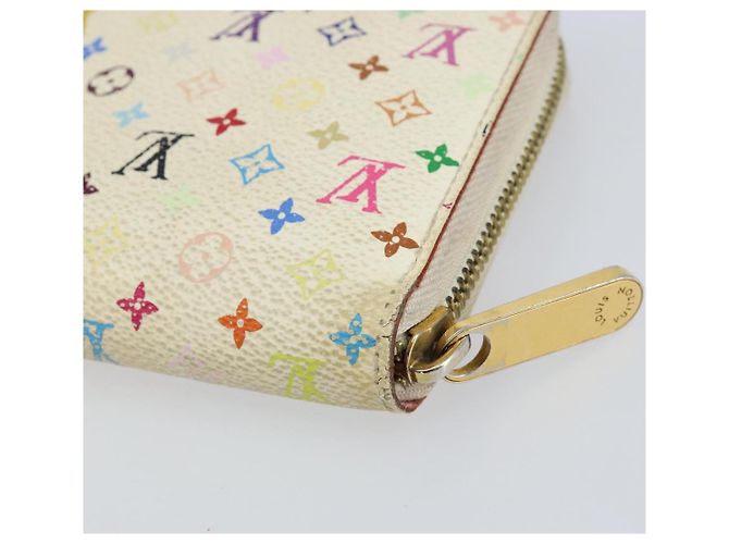 LOUIS VUITTON Monogram Multicolor Zippy Wallet Wallet White M60241 Auth 152436 - view 15