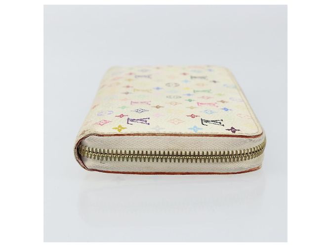 LOUIS VUITTON Monogram Multicolor Zippy Wallet Wallet White M60241 Auth 152436 - view 3