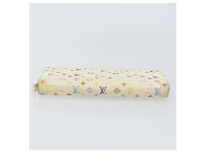 LOUIS VUITTON Monogram Multicolor Zippy Wallet Wallet White M60241 Auth 152436 - view 6