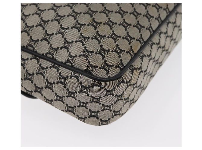 Céline Bolso de Hombro de Lona Macadam CELINE Gris Plata Auténtico ep11913 Castaño - vista 15