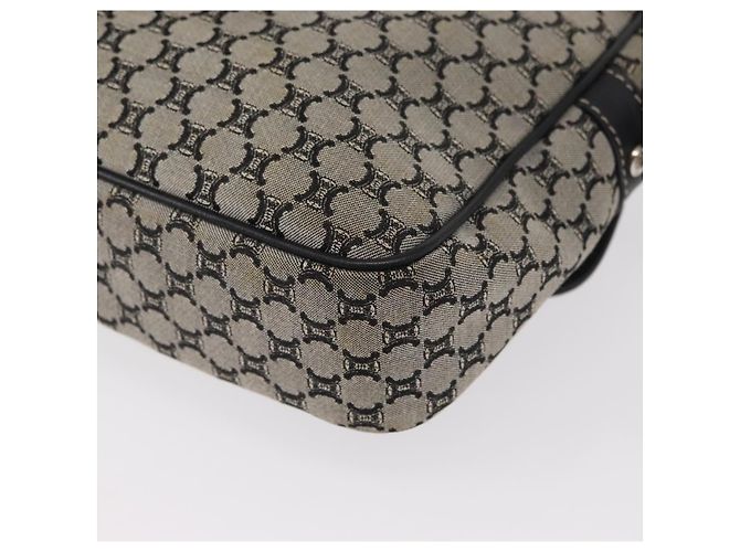 Céline Bolso de Hombro de Lona Macadam CELINE Gris Plata Auténtico ep11913 Castaño - vista 16
