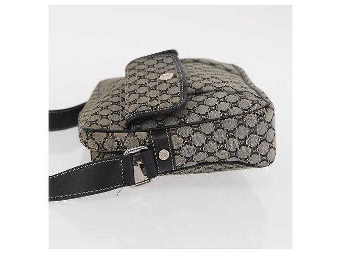 Céline Bolso de Hombro de Lona Macadam CELINE Gris Plata Auténtico ep11913 Castaño - vista 4