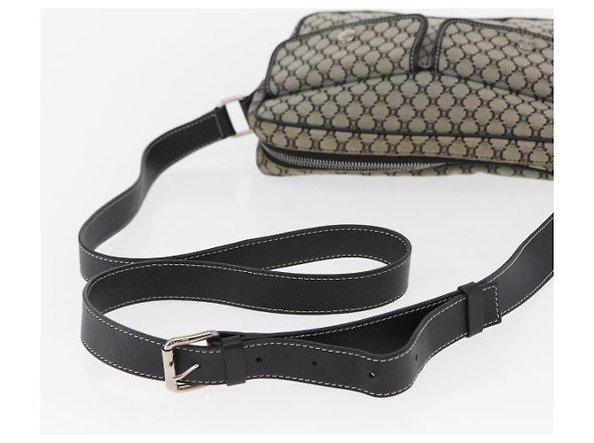Céline Bolso de Hombro de Lona Macadam CELINE Gris Plata Auténtico ep11913 Castaño - vista 7
