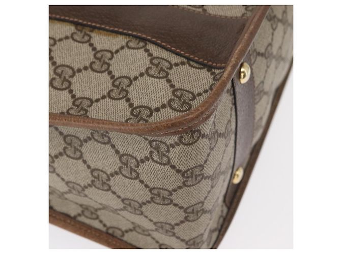 Gucci Borsa GG Supreme Web Sherry Line PVC 2way Beige Oro 41 02 039 Auth ep11903 D'oro - vista 16