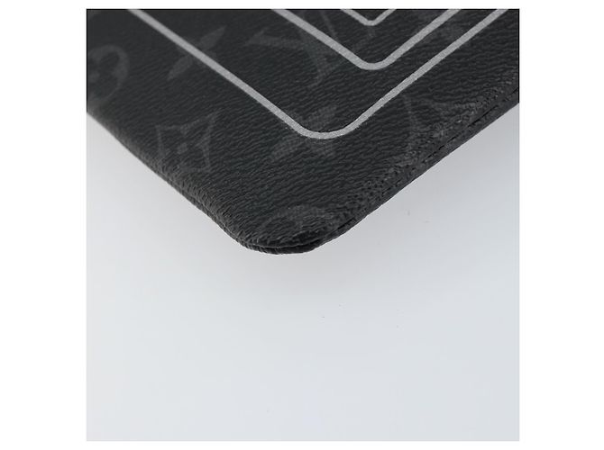 CUSTODIA PER IPHONE LOUIS VUITTON Monogram Eclipse Fragment M64433 LV Auth 152417 Monogramma - vista 14