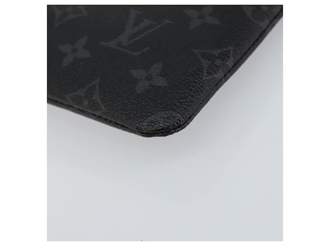 CUSTODIA PER IPHONE LOUIS VUITTON Monogram Eclipse Fragment M64433 LV Auth 152417 Monogramma - vista 15