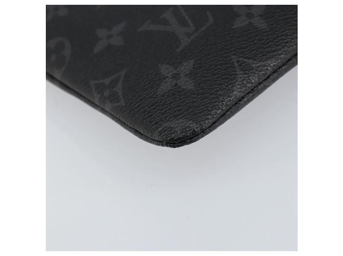 CUSTODIA PER IPHONE LOUIS VUITTON Monogram Eclipse Fragment M64433 LV Auth 152417 Monogramma - vista 16