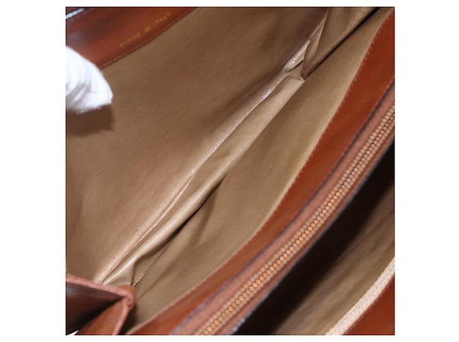 Céline Borsa a mano CELINE in pelle nera e oro Auth 152849 Nero D'oro - vista 22