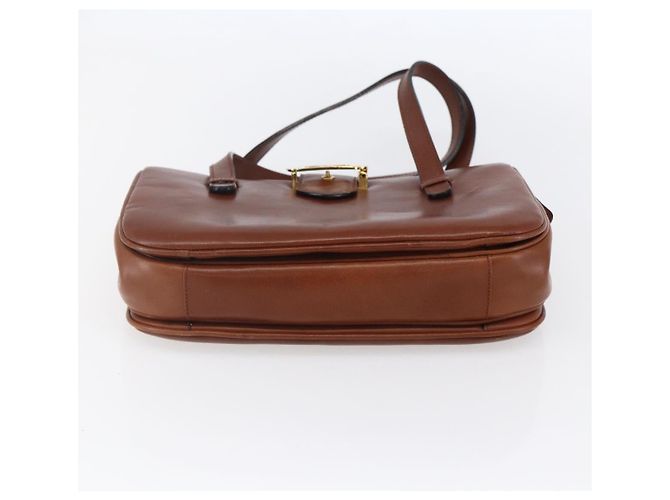 Céline Borsa a mano CELINE in pelle nera e oro Auth 152849 Nero D'oro - vista 5