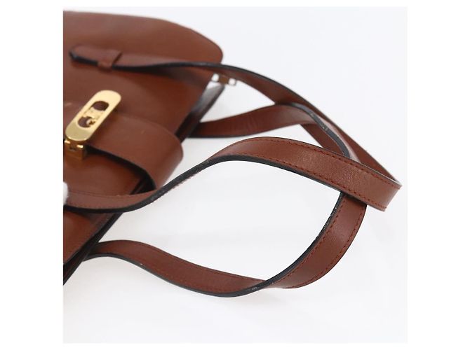 Céline Borsa a mano CELINE in pelle nera e oro Auth 152849 Nero D'oro - vista 7