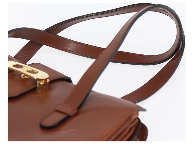 Céline Borsa a mano CELINE in pelle nera e oro Auth 152849 Nero D'oro - vista 8
