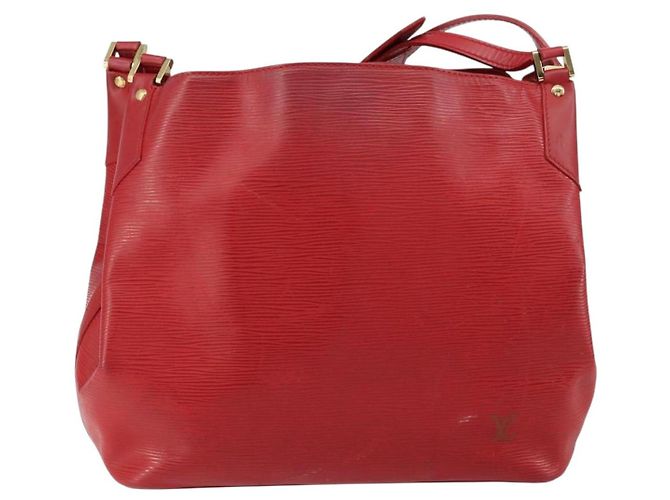 LOUIS VUITTON Borsa a Spalla Epi Mandala MM Rossa M5889E LV Auth 150251 Rosso - vista 13
