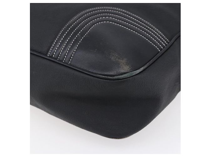 LOEWE Anagram Tote Bag aus PVC Leder Schwarz Silber Auth ep11707 - Ansicht 15