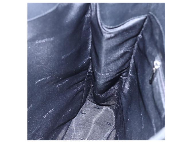 LOEWE Anagram Tote Bag aus PVC Leder Schwarz Silber Auth ep11707 - Ansicht 20