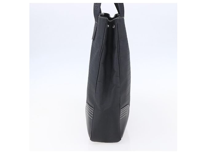 LOEWE Anagram Tote Bag aus PVC Leder Schwarz Silber Auth ep11707 - Ansicht 4