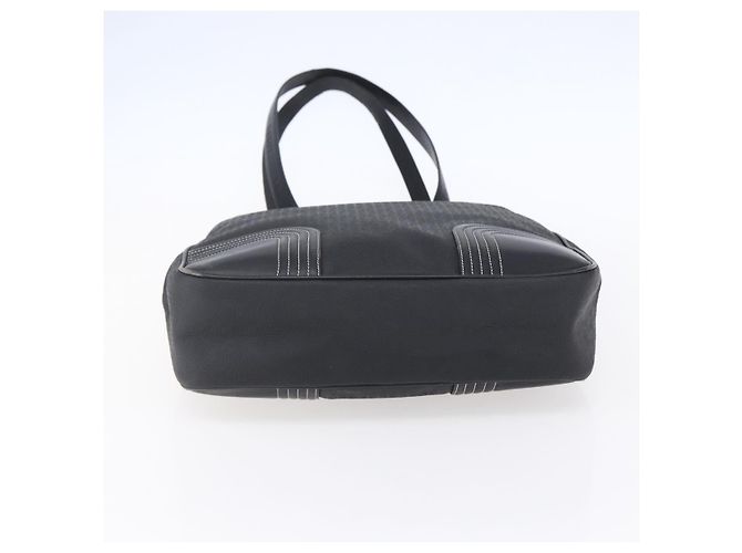 LOEWE Anagram Tote Bag aus PVC Leder Schwarz Silber Auth ep11707 - Ansicht 5