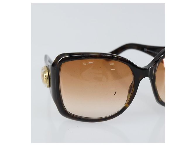 Gafas de sol GUCCI Interlocking G de plástico marrón oscuro Auth am9542 - vista 6