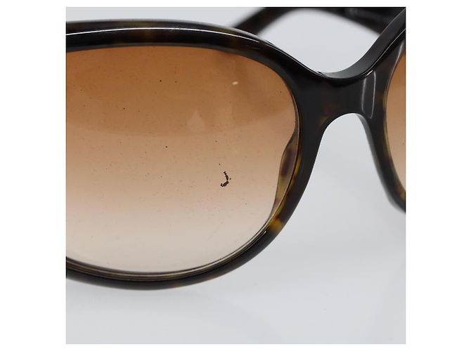 Gafas de sol GUCCI Interlocking G de plástico marrón oscuro Auth am9542 - vista 7