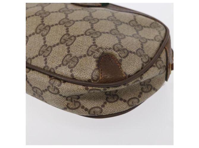 Sac Sherry Line GG Supreme Web de GUCCI en PVC beige et or 89 02 066 Auth 152906 Doré - vue 14