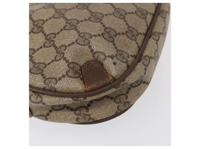 Sac Sherry Line GG Supreme Web de GUCCI en PVC beige et or 89 02 066 Auth 152906 Doré - vue 15