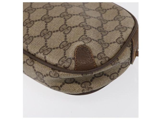Sac Sherry Line GG Supreme Web de GUCCI en PVC beige et or 89 02 066 Auth 152906 Doré - vue 16
