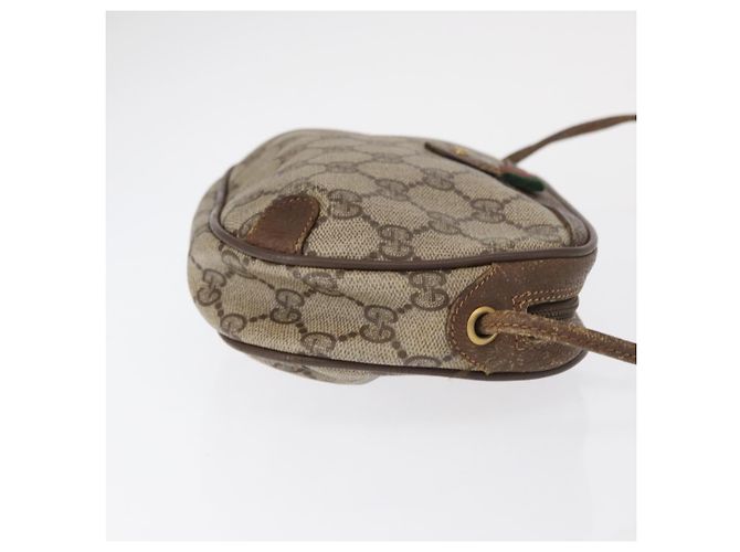 Sac Sherry Line GG Supreme Web de GUCCI en PVC beige et or 89 02 066 Auth 152906 Doré - vue 3