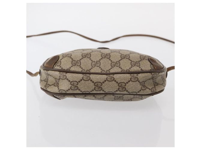 Sac Sherry Line GG Supreme Web de GUCCI en PVC beige et or 89 02 066 Auth 152906 Doré - vue 5