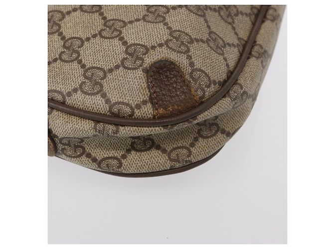 Sac Sherry Line GG Supreme Web de GUCCI en PVC beige et or 89 02 066 Auth 152906 Doré - vue 9