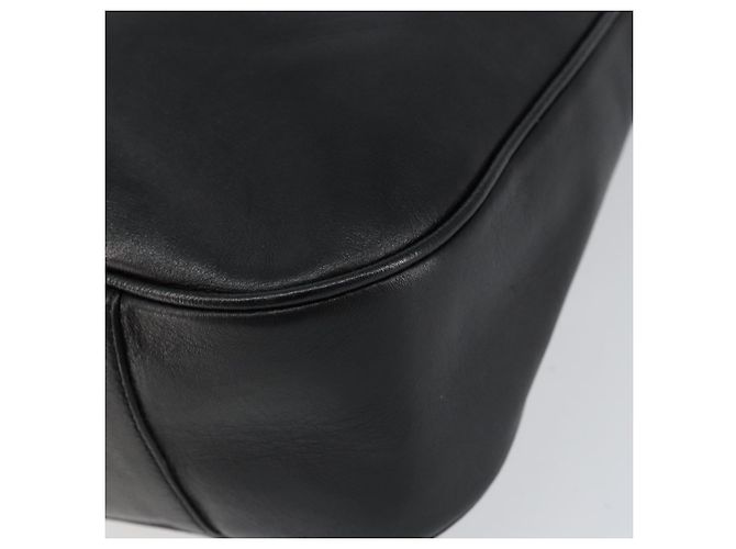 Borsa a mano in pelle Gucci Bamboo oro nero 001 2123 1577 Auth gh1288 D'oro - vista 9