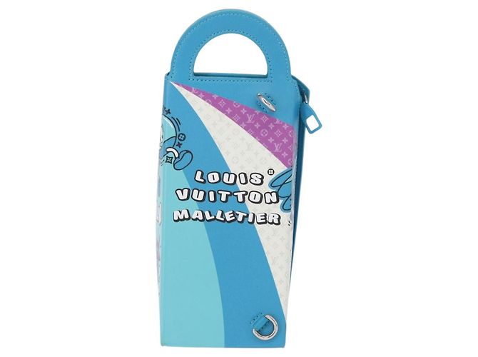 LOUIS VUITTON Borsa a Mano Monogram Sandwich Box Blu M82029 LV Auth 154627SM Monogramma - vista 2