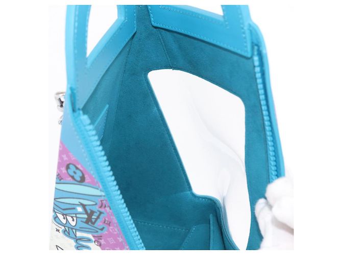LOUIS VUITTON Borsa a Mano Monogram Sandwich Box Blu M82029 LV Auth 154627SM Monogramma - vista 23