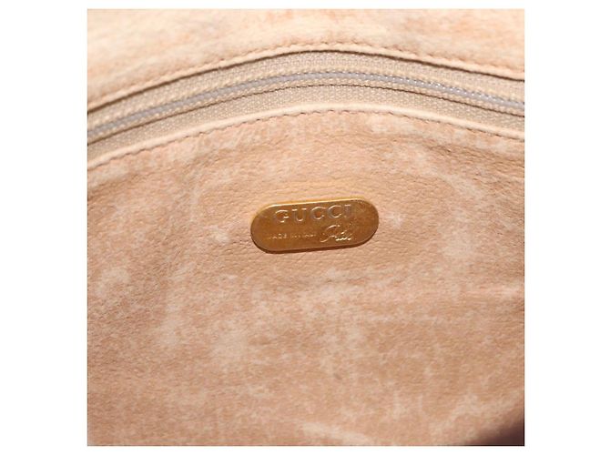 GUCCI GG Plus Supreme Clutch Bag PVC Beige Oro Auth bs31132 D'oro - vista 19