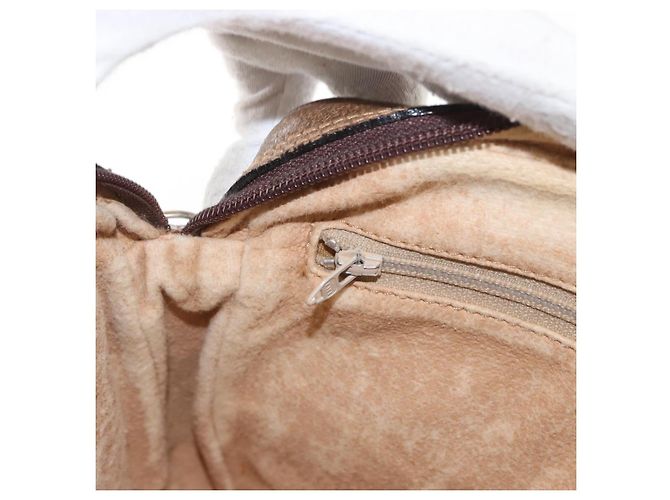 GUCCI GG Plus Supreme Clutch Bag PVC Beige Oro Auth bs31132 D'oro - vista 22