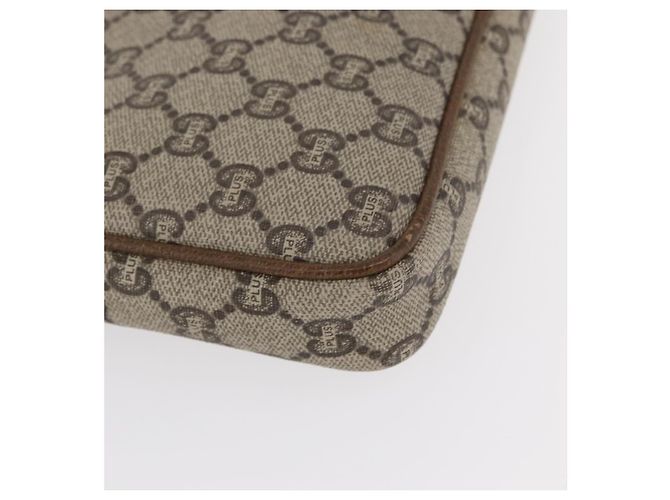 GUCCI GG Plus Supreme Clutch Bag PVC Beige Oro Auth bs31132 D'oro - vista 7