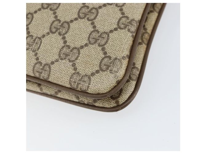 Borsa a Spalla Gucci GG Supreme Web Sherry Line PVC Beige 904 02 035 Auth 153952 - vista 15