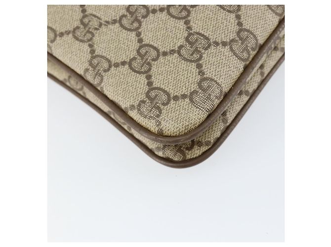 Borsa a Spalla Gucci GG Supreme Web Sherry Line PVC Beige 904 02 035 Auth 153952 - vista 16