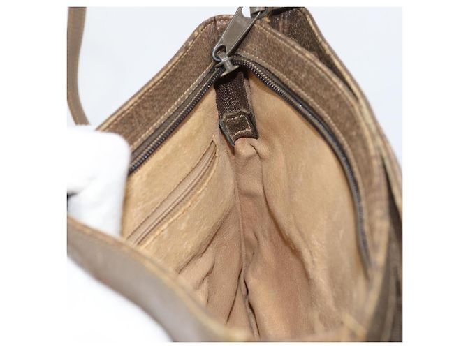 Borsa a Spalla Gucci GG Supreme Web Sherry Line PVC Beige 904 02 035 Auth 153952 - vista 19