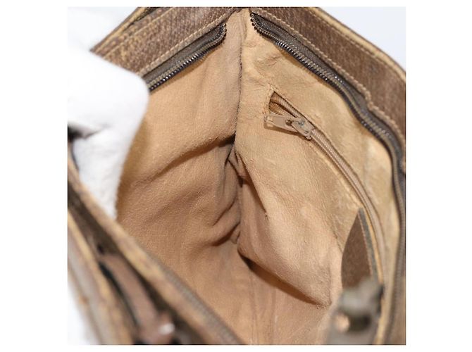 Borsa a Spalla Gucci GG Supreme Web Sherry Line PVC Beige 904 02 035 Auth 153952 - vista 20