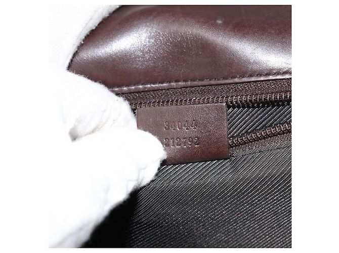 Bolsa de Mão GUCCI GG Supreme PVC Bege Prata 34044 Auth ep12061 - vista 12